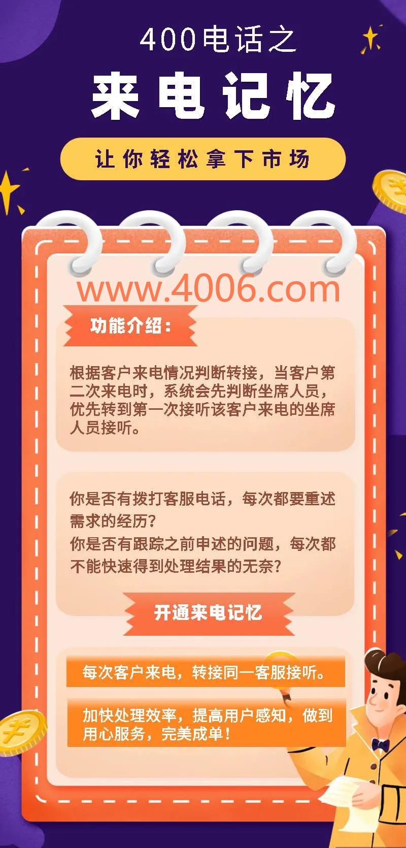 400電話來(lái)電記憶 400電話來(lái)電記憶